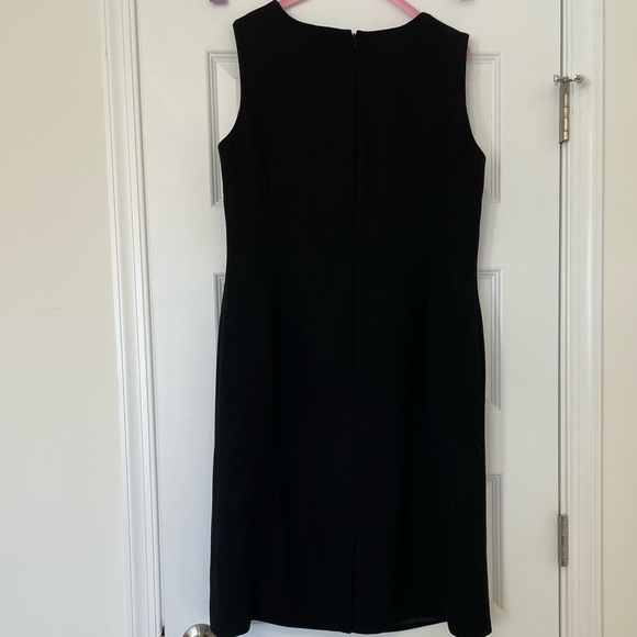 Karen Scott 2PC Suit VNeck Collarless Button Down Jacket & Sleeveless Dress Sz14 - Picture 3 of 12